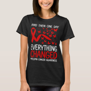 Warrior Ribbon Fighter Myeloma Cancer Awareness T-Shirt