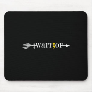 Warrior Semicolon May Mental Health Awareness Mont Mousepad