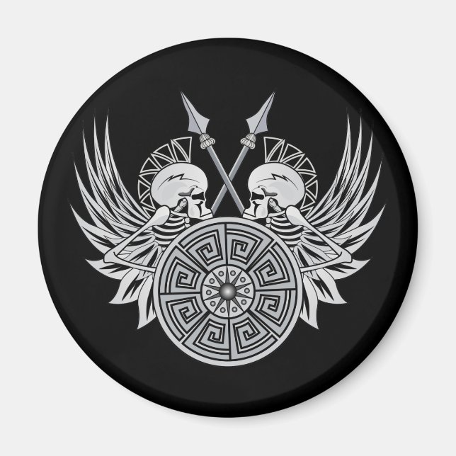 Warrior Skulls Magnet (Vorne)