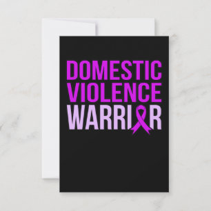 Warrior Support Monat für Gewalt im Inland RSVP Karte