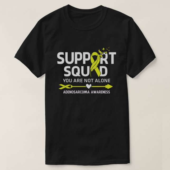 Warrior Support Squad Adenosarcoma Bewusstseinsgef T-Shirt (Design vorne)