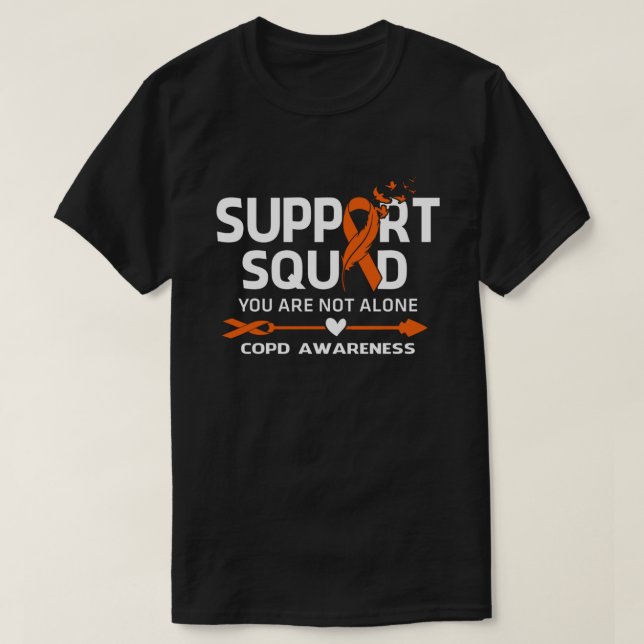 Warrior Support Squad COPD-Bewusstsein T-Shirt (Design vorne)