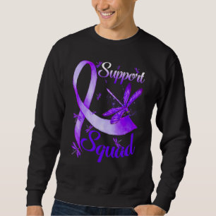 Warrior Support Squad Dragonfly Alzheimer's Awaren Sweatshirt