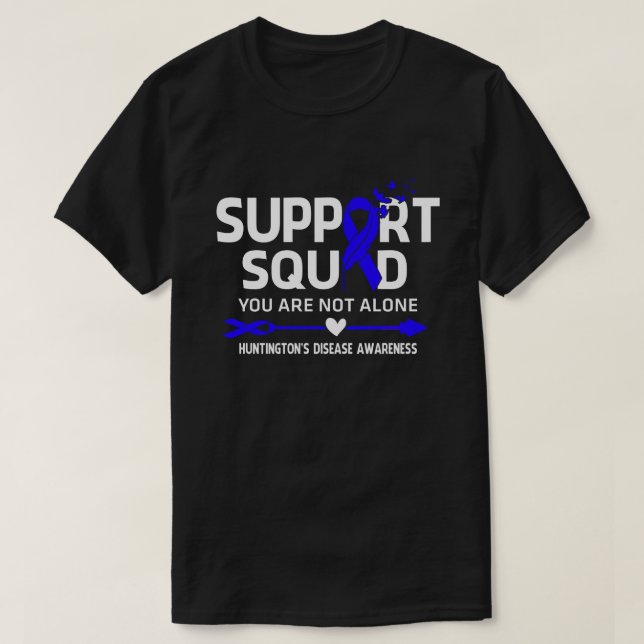 Warrior Support Squad Huntington's Disease Awarene T-Shirt (Design vorne)