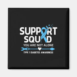Warrior Support Squad Typ-1-Diabetes-Bewusstsein F Magnet