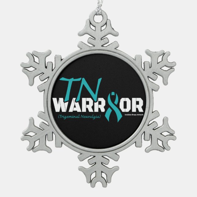 WARRIOR...TN SCHNEEFLOCKEN Zinn-Ornament (Vorderseite)
