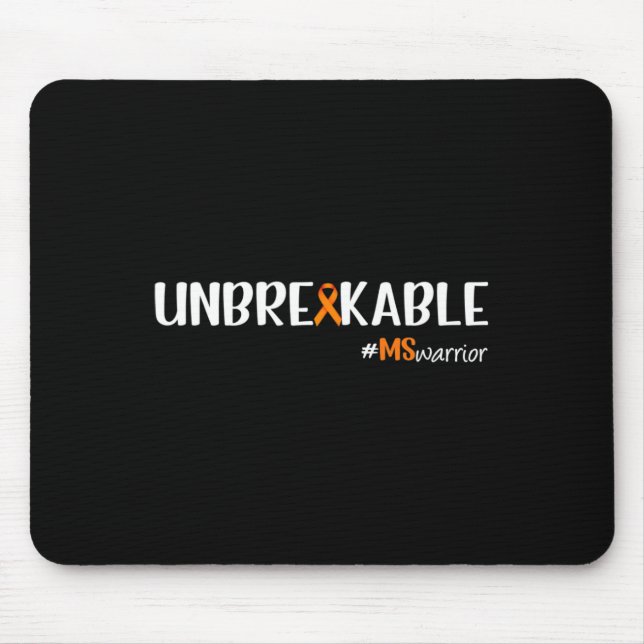 Warrior Unbrakeable Multiple Sklerose Awareness Mousepad (Vorne)