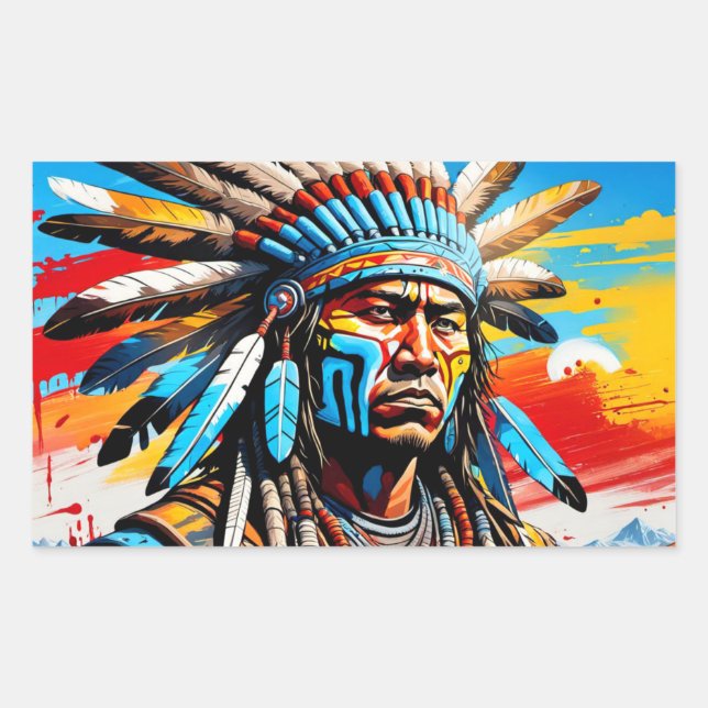 WARRIOREN 8 RECHTECKIGER AUFKLEBER (Vorderseite)