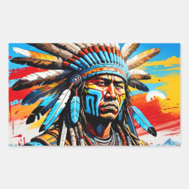 WARRIOREN 8 RECHTECKIGER AUFKLEBER