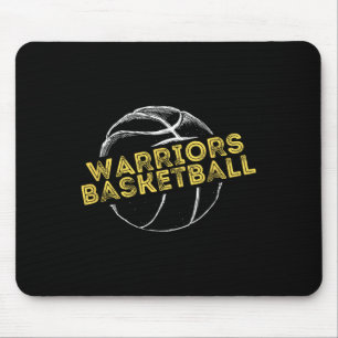 Warriors Sketll Sketll Player Sketch Sport V1 Mousepad