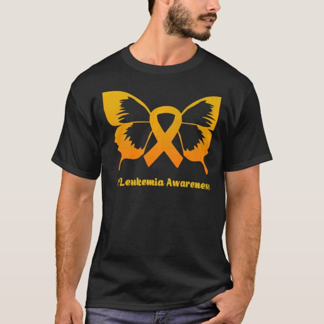 Warriorstütze Squad Orangefarbene Schmetterlingsle T-Shirt (Vorderseite)