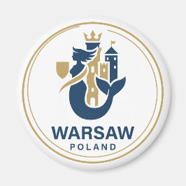 Warsaw Poland Europe Magnet