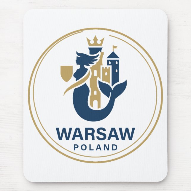 Warsaw Poland Europe Mousepad (Vorne)