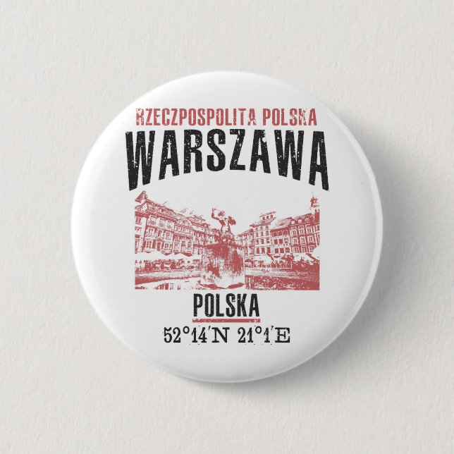 Warschau Button (Vorderseite)