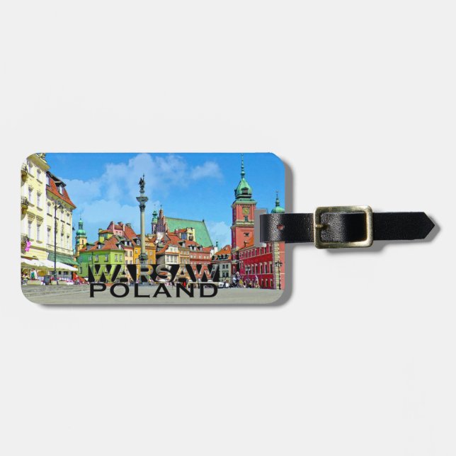 Warschau Gepäckanhänger (Vorderseite horizontal)