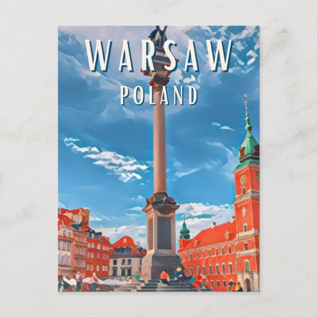 Warschau - Osteuropas aufsteigender Stern Postkarte (Vorderseite)
