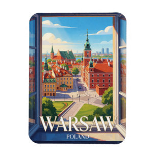 Warschau Polen Altstadt Reise Magnet