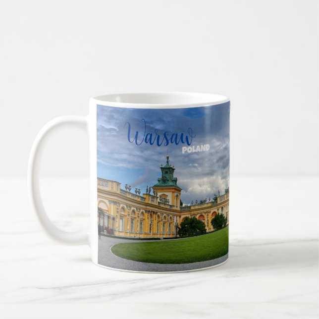 Warschau Polen Landschaftlicher Kaffee Tasse Cup (Links)
