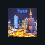 Warschau Polen Night Skyline Warsaw Spire Leinwanddruck<br><div class="desc">Warschau Polen Night Skyline Palast der Kultur und Wissenschaft Warschau Spire Warschau ist die Hauptstadt von Polen,  es steht an der Weichsel.</div>