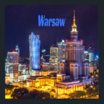 Warschau Polen Night Skyline Warsaw Spire Poster<br><div class="desc">Warschau Polen Night Skyline Palast der Kultur und Wissenschaft Warschau Spire Warschau ist die Hauptstadt von Polen,  es steht an der Weichsel.</div>