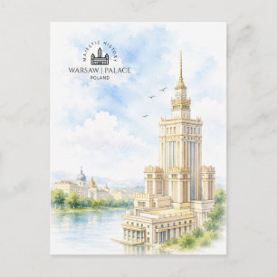 Warschau, Polen   Palast der Kultur und Wissenscha Postkarte