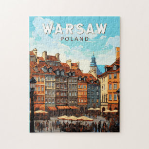 Warschau Polen Reise Kunst Vintage