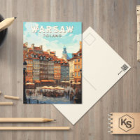 Warschau Polen Reise Kunst Vintage