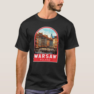 Warschau Polen Reise Kunst Vintage T-Shirt