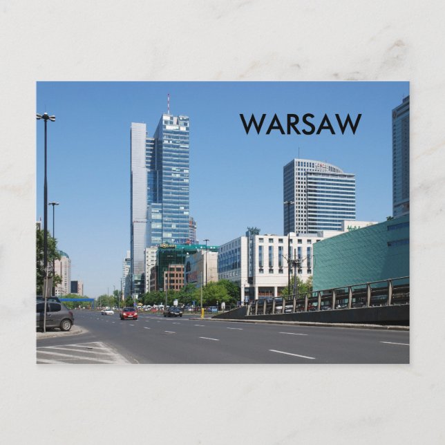 WARSCHAU POSTKARTE (Vorderseite)
