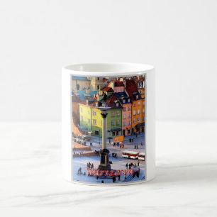 Warschau - Sigismund-Säule - Polen - Kaffeetasse