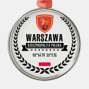 Warschau Silbernes Ornament