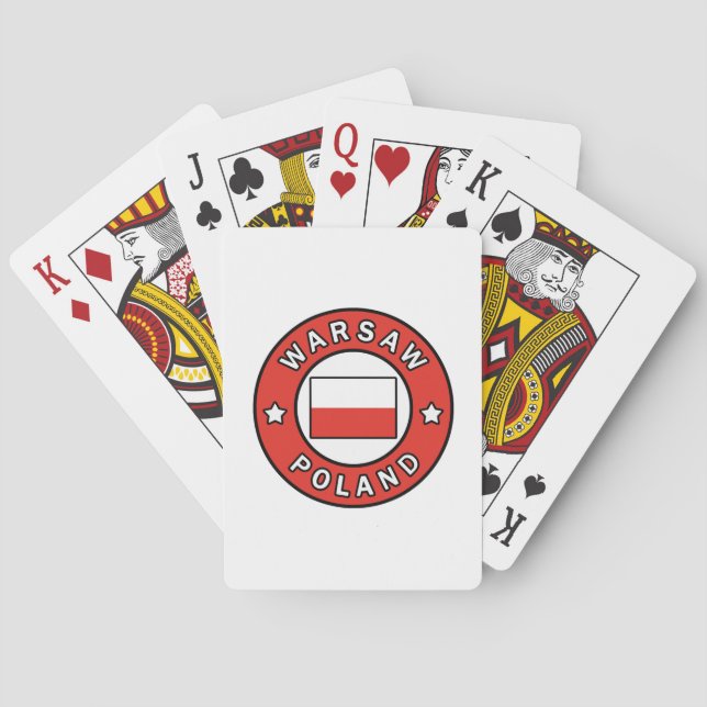 Warschau Spielkarten (Rückseite)