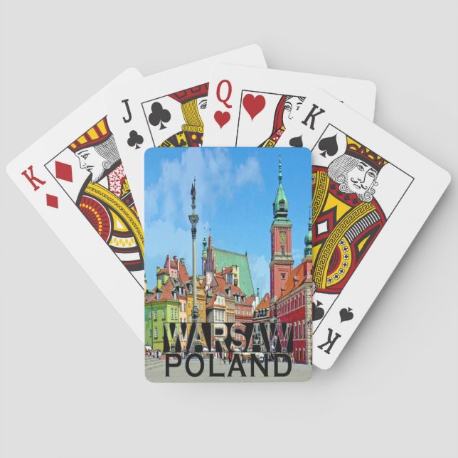 Warschau Spielkarten (Rückseite)