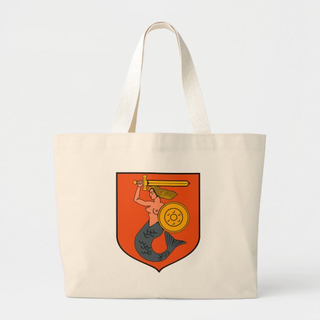 Warschau-Wappen Taschen-Tasche Jumbo Stoffbeutel (Vorne)