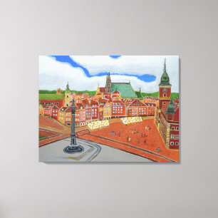 Warschauer Altstadt Canvas Print Leinwanddruck