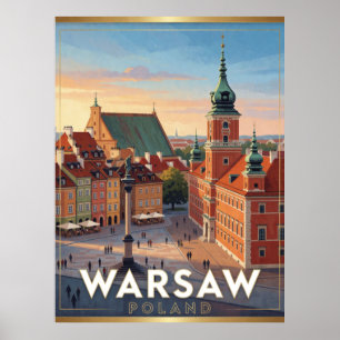 Warschauer Altstadt Königsschloss Polen Poster