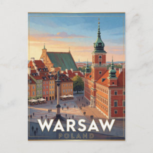 Warschauer Altstadt Königsschloss Polen Postkarte