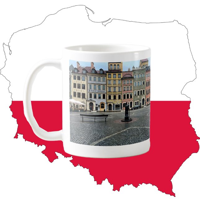 Warschauer Altstadt Polen Fotografie Kaffeetasse (Von Creator hochgeladen)