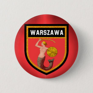 Warschauer Flagge Button