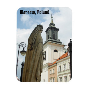 Warschauer Kirche und Statue, Polen Magnet