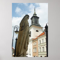 Warschauer Kirche und Statue, Polen