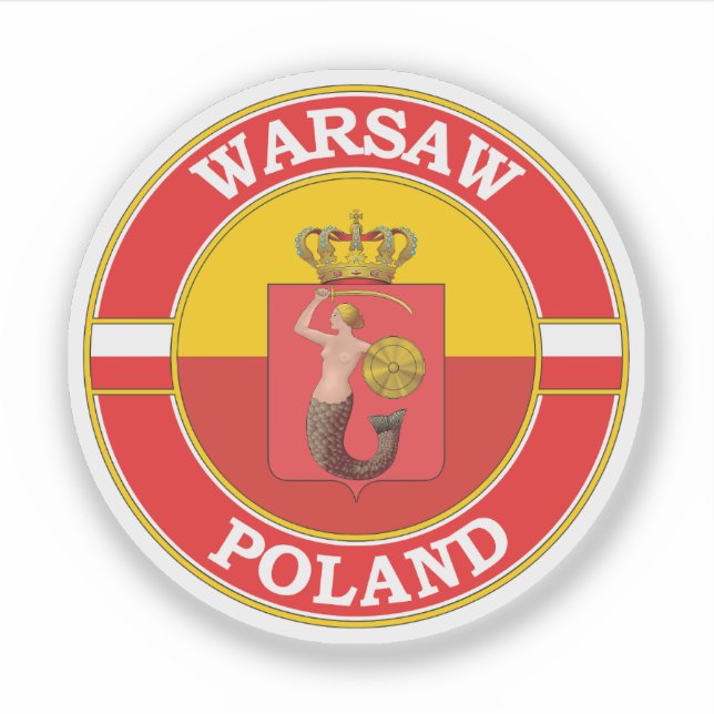 Warschauer Polarkreis Aufkleber (Vorderseite)