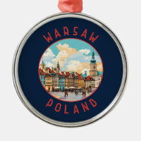 Warschauer Polen Retro Distressed Circle