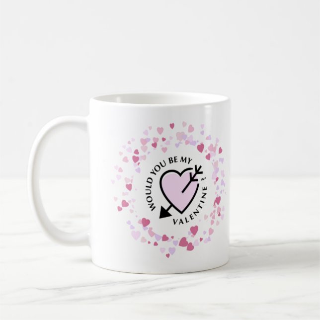 Wärst du mein Valentine? Kaffeetasse (Links)