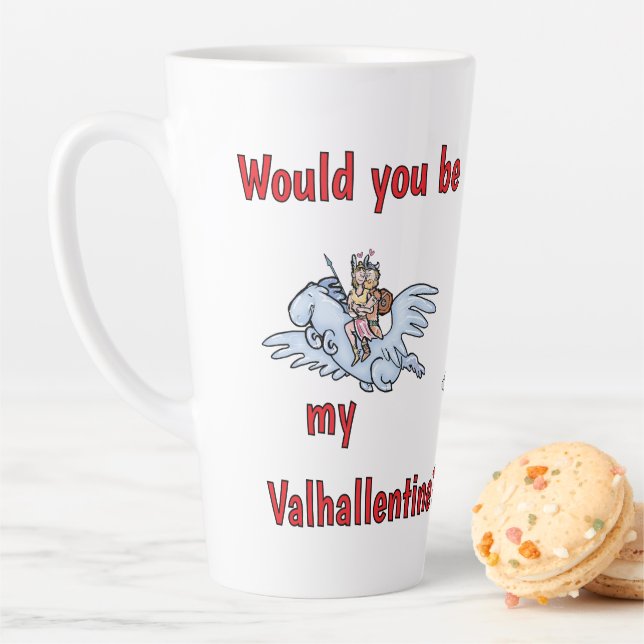 Wärst du mein Valhallentin? Milchtasse (Beispiel)