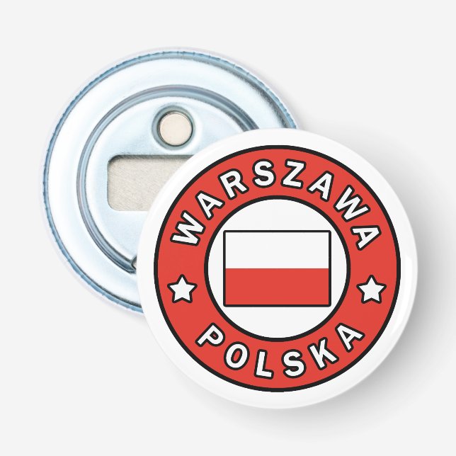 Warszawa Polska Flaschenöffner (Vorderseite)