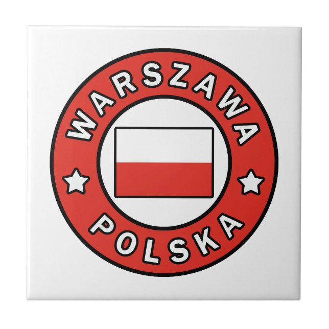 Warszawa Polska Fliese (Vorderseite)