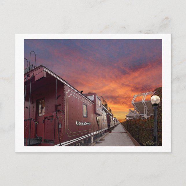 Wart für den Spieltag Postkarte (Vorderseite)