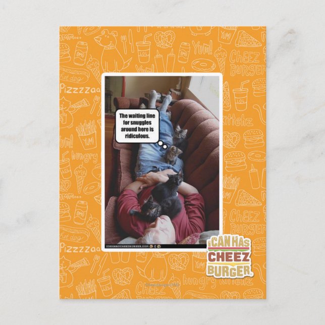Wart für Schnecken Postkarte (Vorderseite)