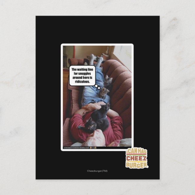 Wart für Schnecken Postkarte (Vorderseite)